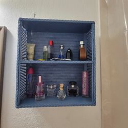 Blue Hanging Shelf