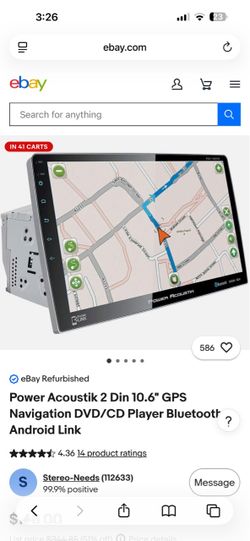 Power acoustick  Bluetooth double din