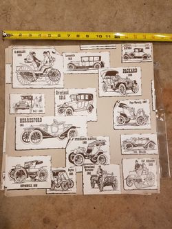 Antique car wall paper 20 sheets