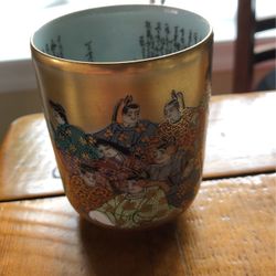 Kutani Japanese Satsuma 5.25 Tea Jar