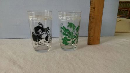 Vintage Swanky Swig child juice glasses
