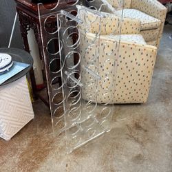 Lucite Wine Rack 