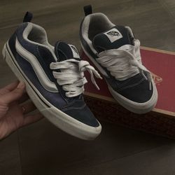 knu skool vans navy blue