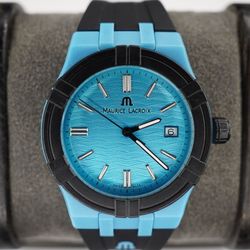 Maurice Lacroix AIKON #TIDE AI2008-80080-300-0 Quartz Date 40mm Blue Dial