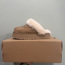 UGG Chestnut Disquette Platform Clog