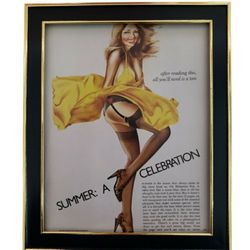 8x10 Framed Original Playboy Pin-up Print  