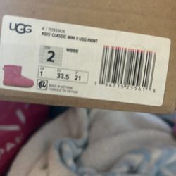Uggs Size 2 Never Used