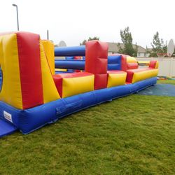 28 Foot Obstacle Course Inflatable  For Sale