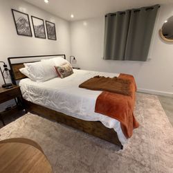 Queen Bed Frame With Storage