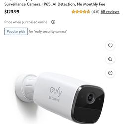 eufy Security Solo Cam 2K Wireless Outdoor Surveillance Camera, IP65, AI  Detection, No Monthly Fee 
