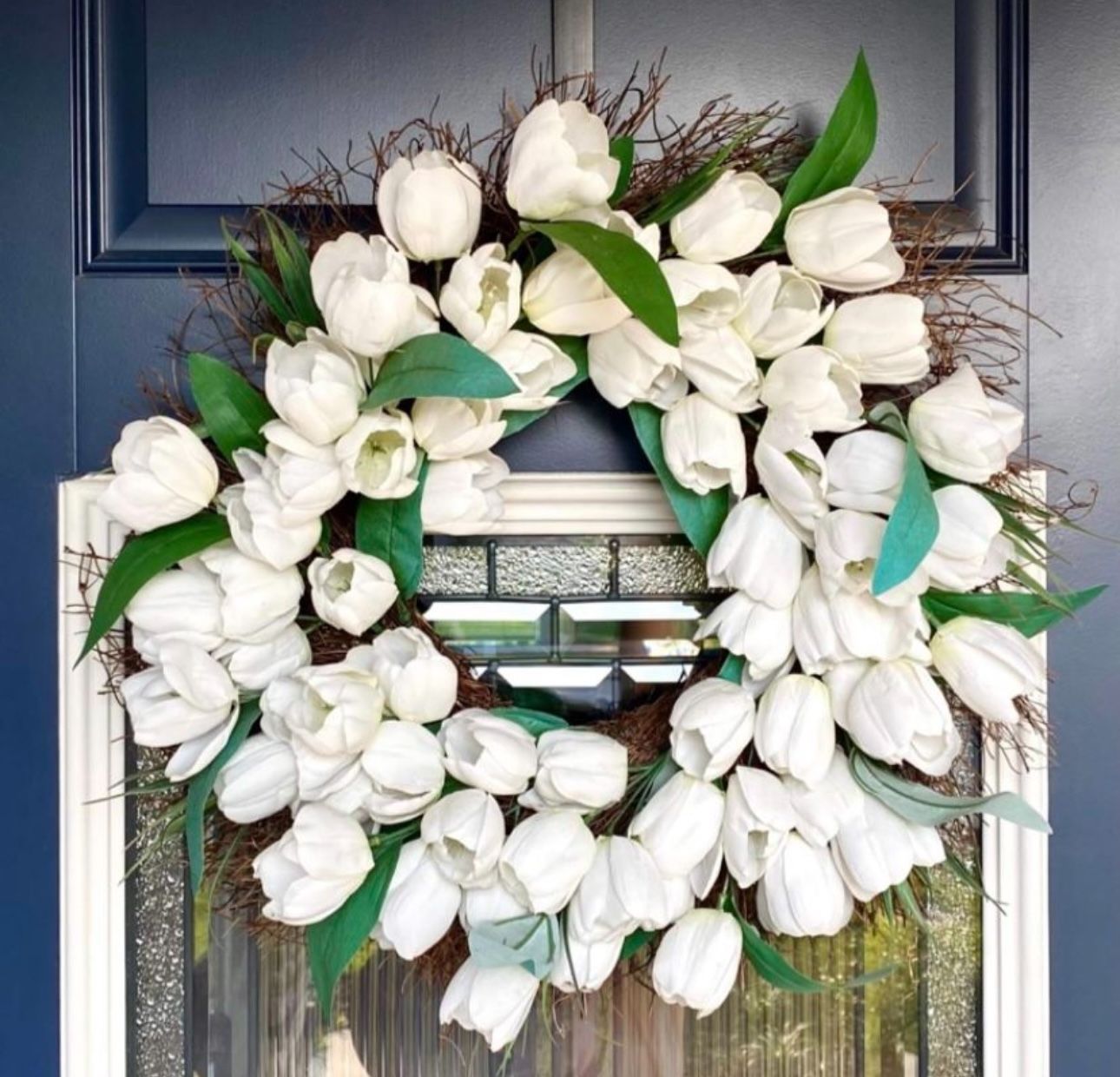 White Tulip Wreath