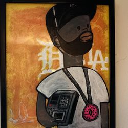 Original J-Dilla Glass Painting 