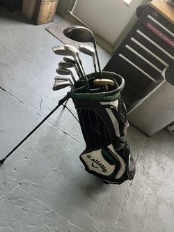 Men LH Golf Clubs Adams 6-SW 1-3-7-5 HB Grips R Good Nice Bag& Putter