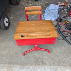 Antique School Desk