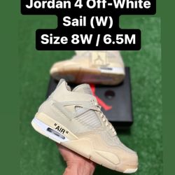 Jordan 4 Off White Sail (W)