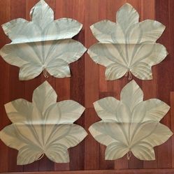 CAROLE SHIBER Hand-painted Gold Leaf Placements (4)