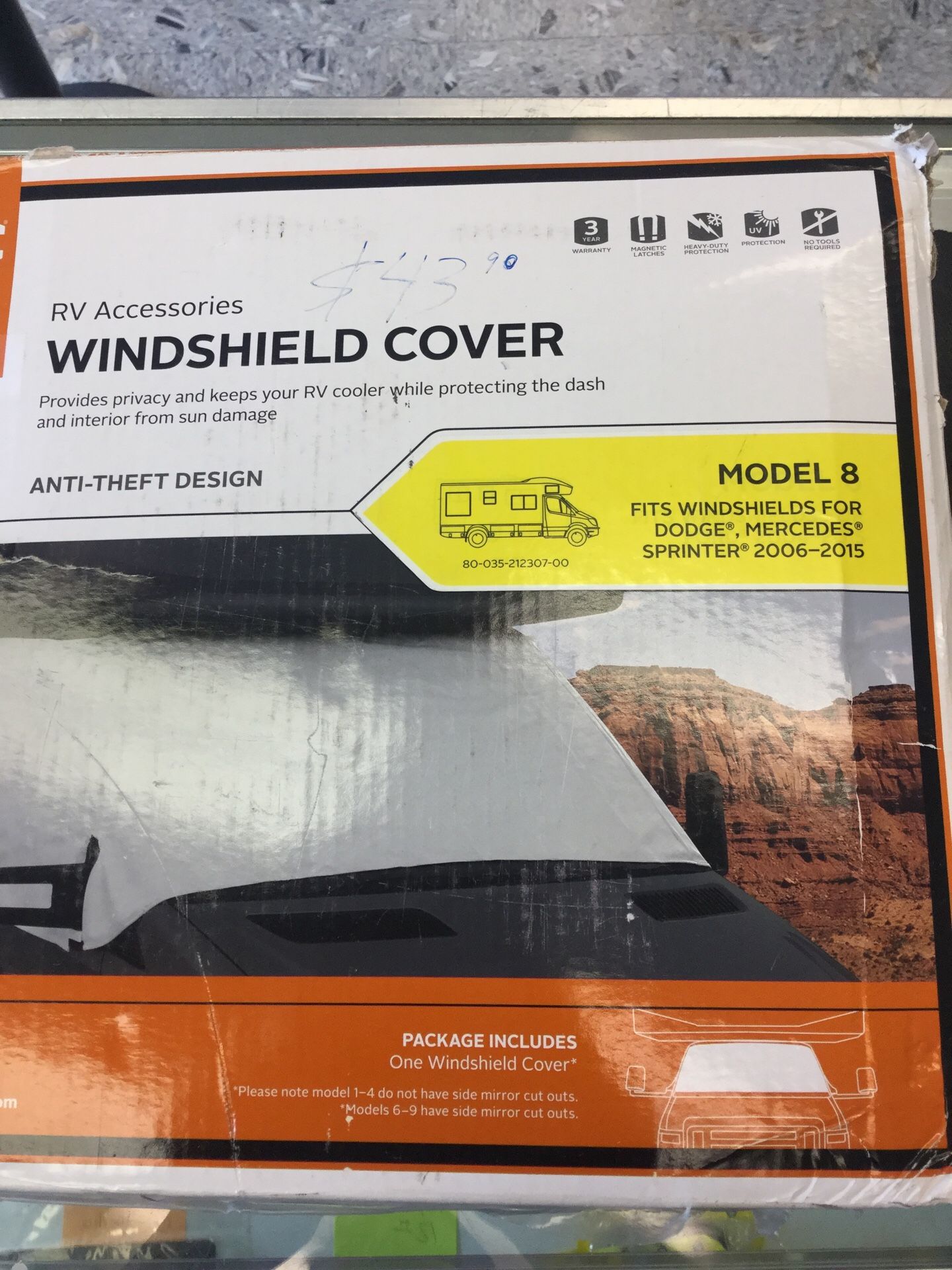 RV Accessories Windshield Cover