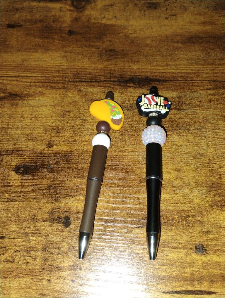 2 Beaded Pens