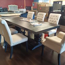 New 9-piece Dining Set All Solid Wood