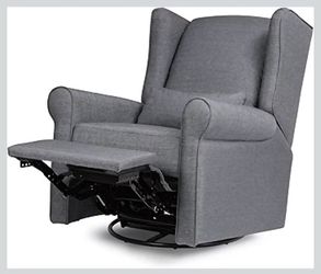 DaVinci Hayden Recliner and Swivel Glider in Shadow Grey