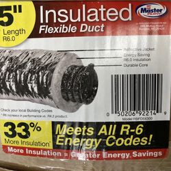 Master Flow 5” Insulated Flexible Duct