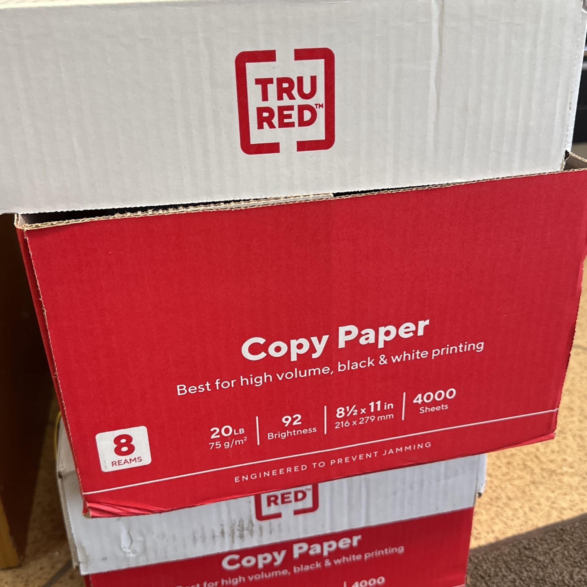 Tru Red Copy Paper From Staples for Sale in Queens, NY - OfferUp