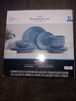 Mainstays Darby 12-Piece Dinnerware Set