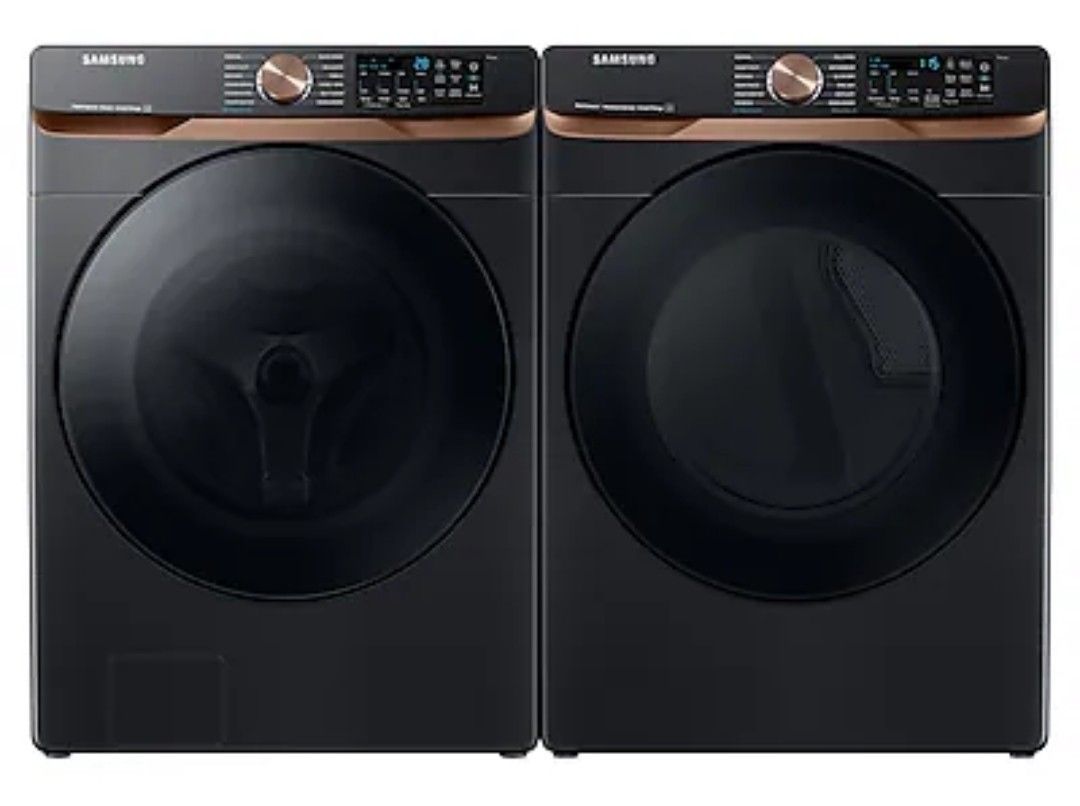 Samsung Smart Washer + Gas Dryer Set – Excellent Condition – Brushed Black – $1,400