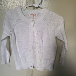 New Never Used Lightweight White Infant Sweater 