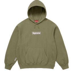 Olive Green Boho Hoodie Supreme Box Logo Size Small 