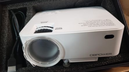 Like new 1500 lumens. Mini led projector