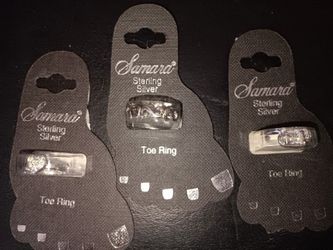 Sterling Silver Toe Rings, New