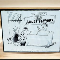 7x6 Original Framed Playboy Adult Comic 