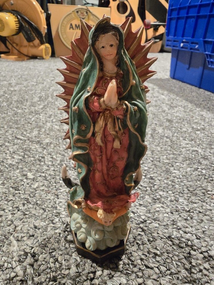 Our lady of guadalupe the blessed virgin lady resin 12" statues holy mother