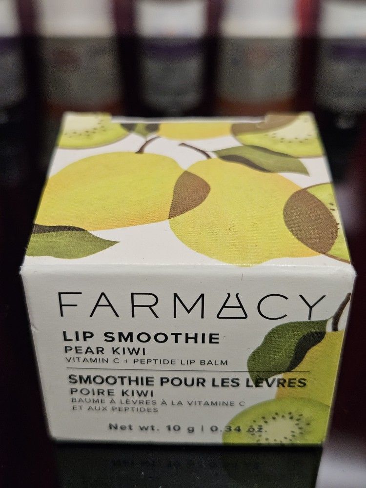 Farmacy Lip Smoothie Pear Kiwi – Vitamin C + Peptide Lip Balm New