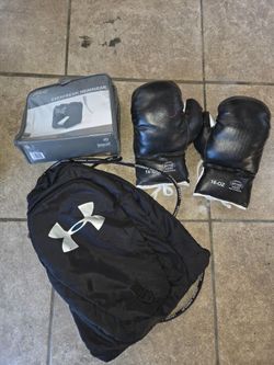 Boxing Gloves & Headgear Set (Price Is Firm)