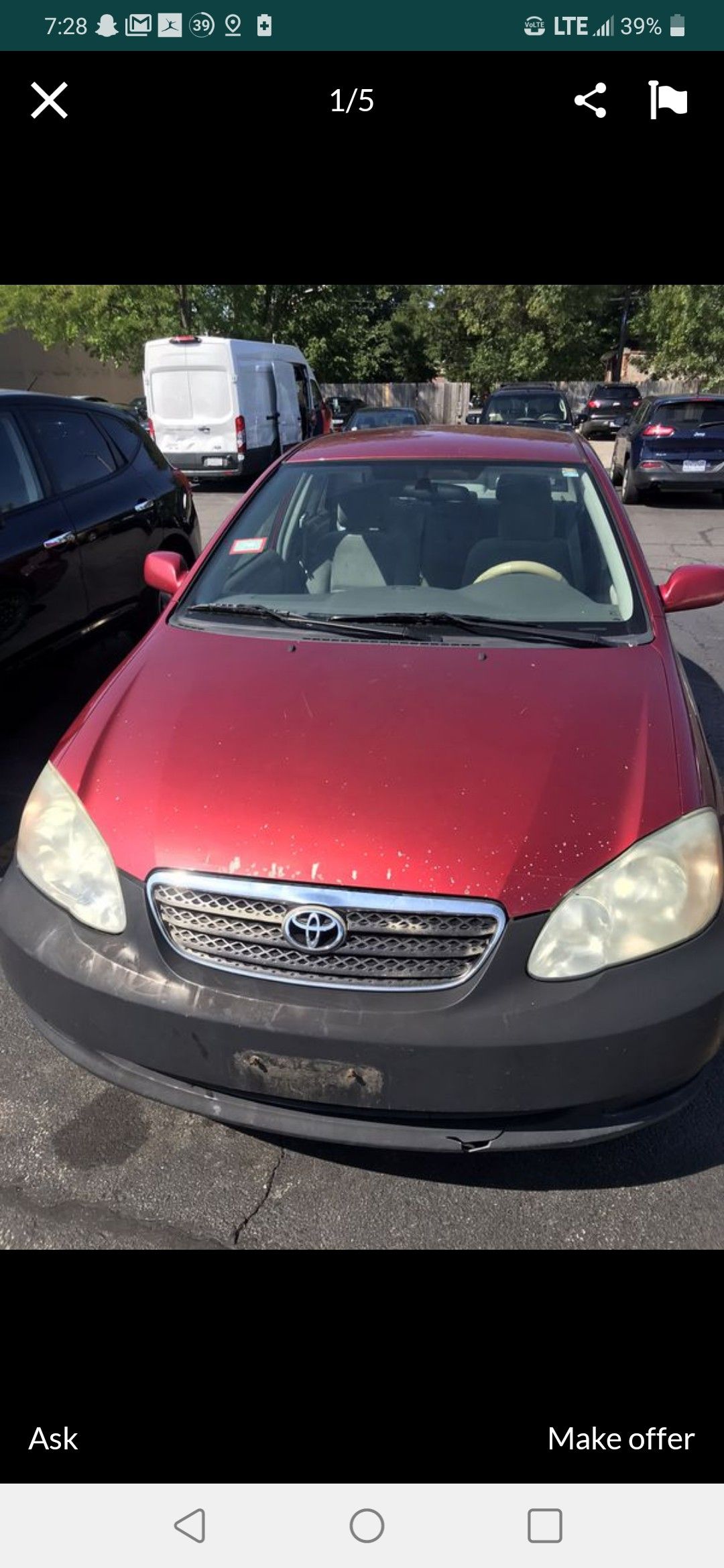 2004 Toyota Corolla Strong engine Camry sedan scion honda