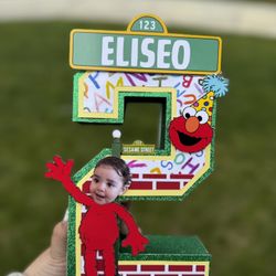 Elmo Centerpieces | Elmo 3D Numbers 