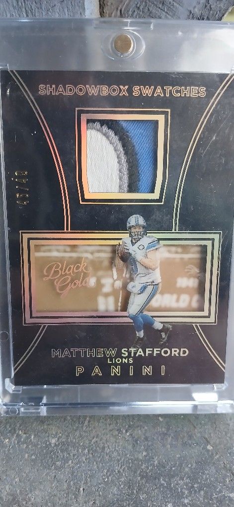 Matthew Stafford Shadow Box Swatch