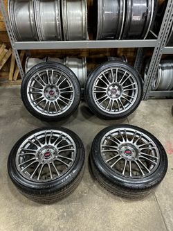 Subaru STI 18” Oem BBS RV739 wheels rims with tires