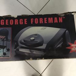 George Foreman Grill Deluxe Jumbo Size Indoor/Outdoor With Stand NEW In Box