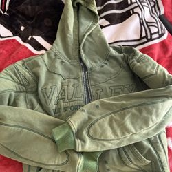 Vale Forever Armor Zip Up Hoodie Green
