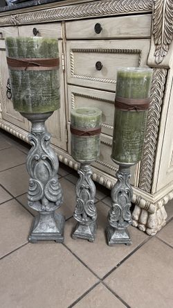 Candle Holders Whith Candles