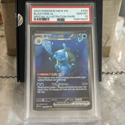 2023 Pokémon 151 English Blastoise Ex #200 PSA10