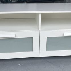 IKEA Brimnes TV Stand White with Storage