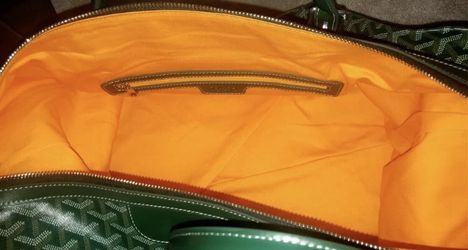 orange goyard duffle bag