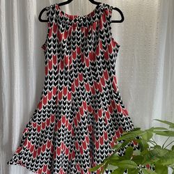 Dress Red/black/white PS (OBO) 