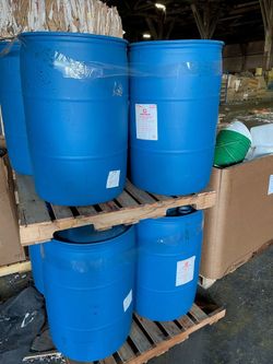 55 Gallon Plastic Drums