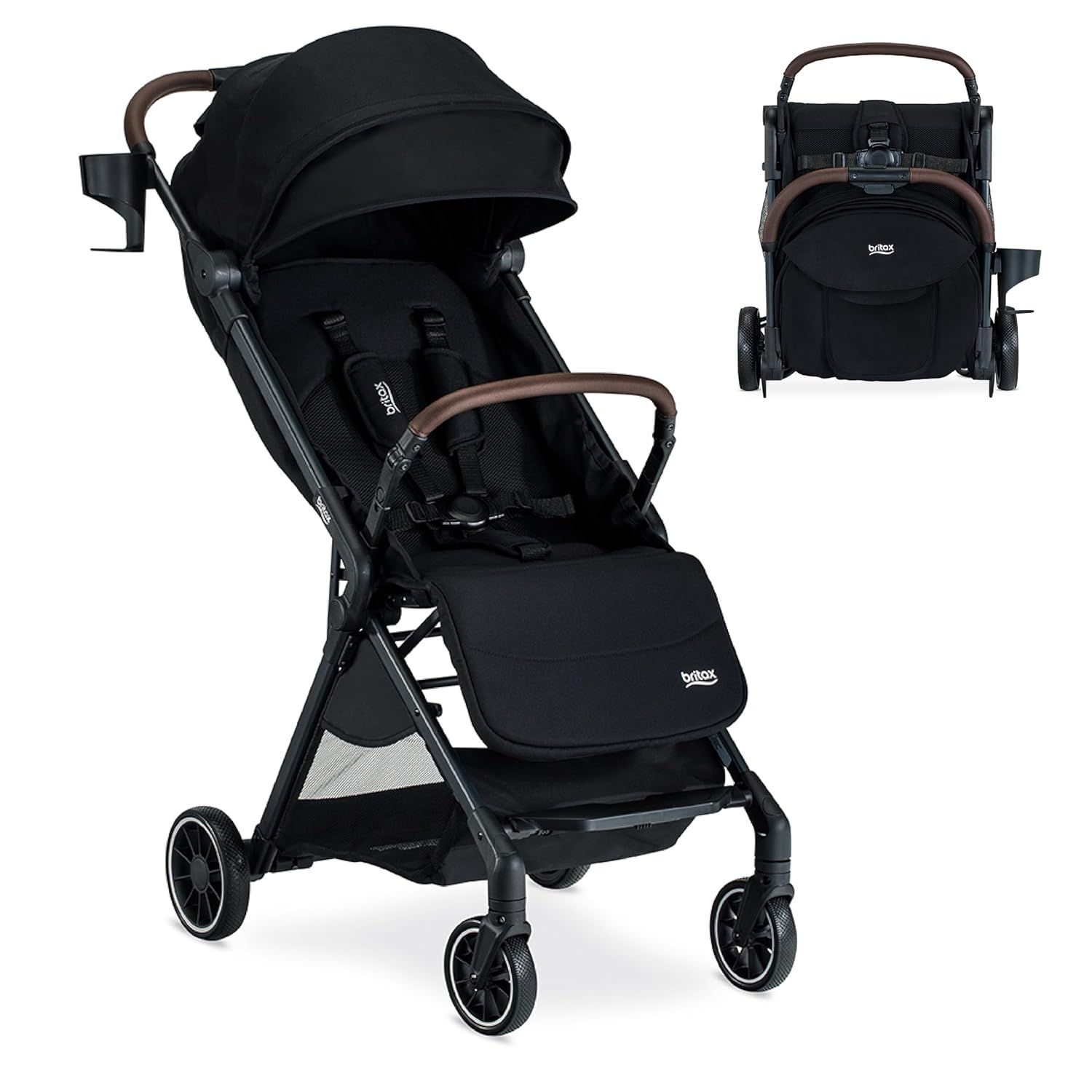 New! Britax Juniper Compact On-The-Go Strolle with One-Hand Fold - $5 Delivery (#1872)