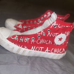 Not A Chuck Converse Red Men Size 9.5